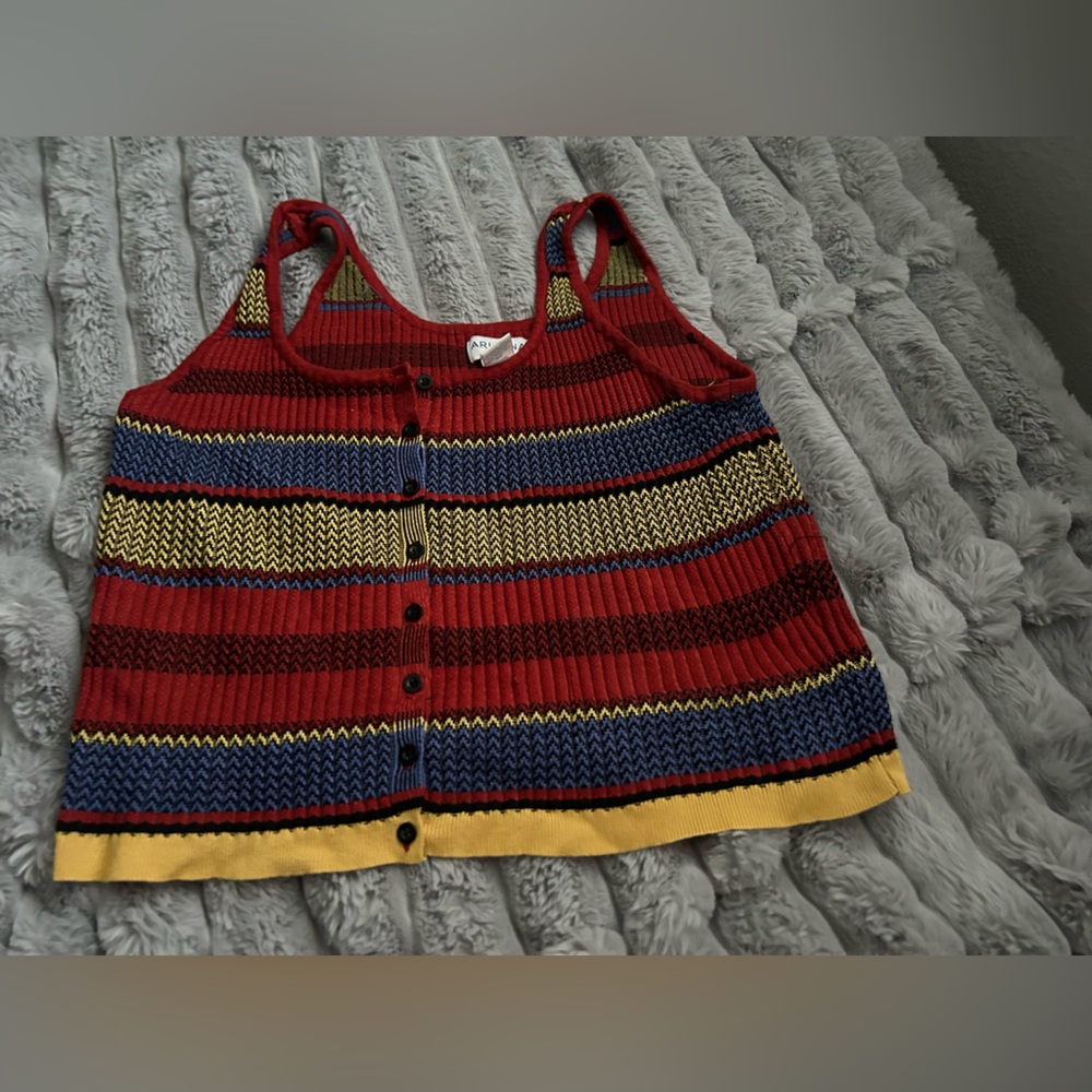 Arizona Jean Company Multicolor Striped Crop Top